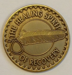 Healing Spirit of Recovery Bronze Medallion - Click Image to Close